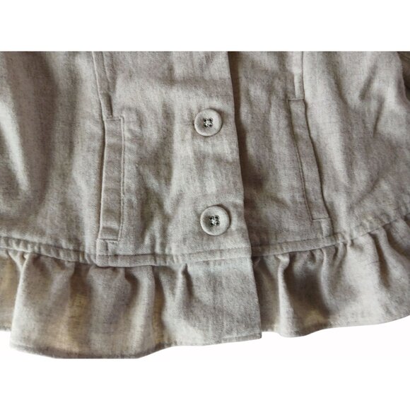 Janie and Jack Wool Blend  Lined Jacket Ruffle Hem 12 24 Mo Wool Viscose Blend - Picture 5 of 12